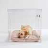 Acrylic Large Size Dog Crate Furniture