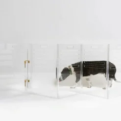 Acrylic Large Size Dog Crate Furniture