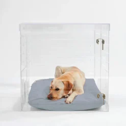Acrylic Large Size Dog Crate Furniture
