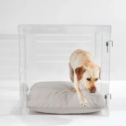 Acrylic Large Size Dog Crate Furniture