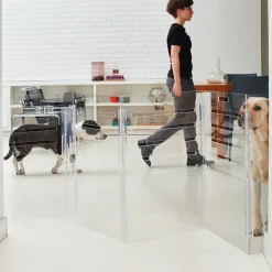 Acrylic Large Size Dog Crate Furniture