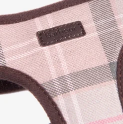 Barbour Dog Harness in Classic Pink Tartan