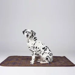 Barbour Fleece Dog Blanket in Classic Tartan