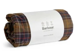 Barbour Fleece Dog Blanket in Classic Tartan