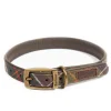 Barbour Tartan Leather Dog Collar