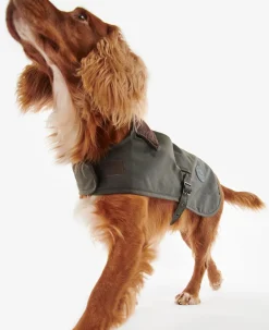 Barbour Waxed Cotton Dog Coat - Olive Medium