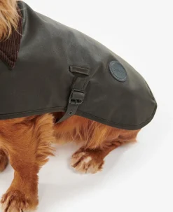 Barbour Waxed Cotton Dog Coat - Olive Medium