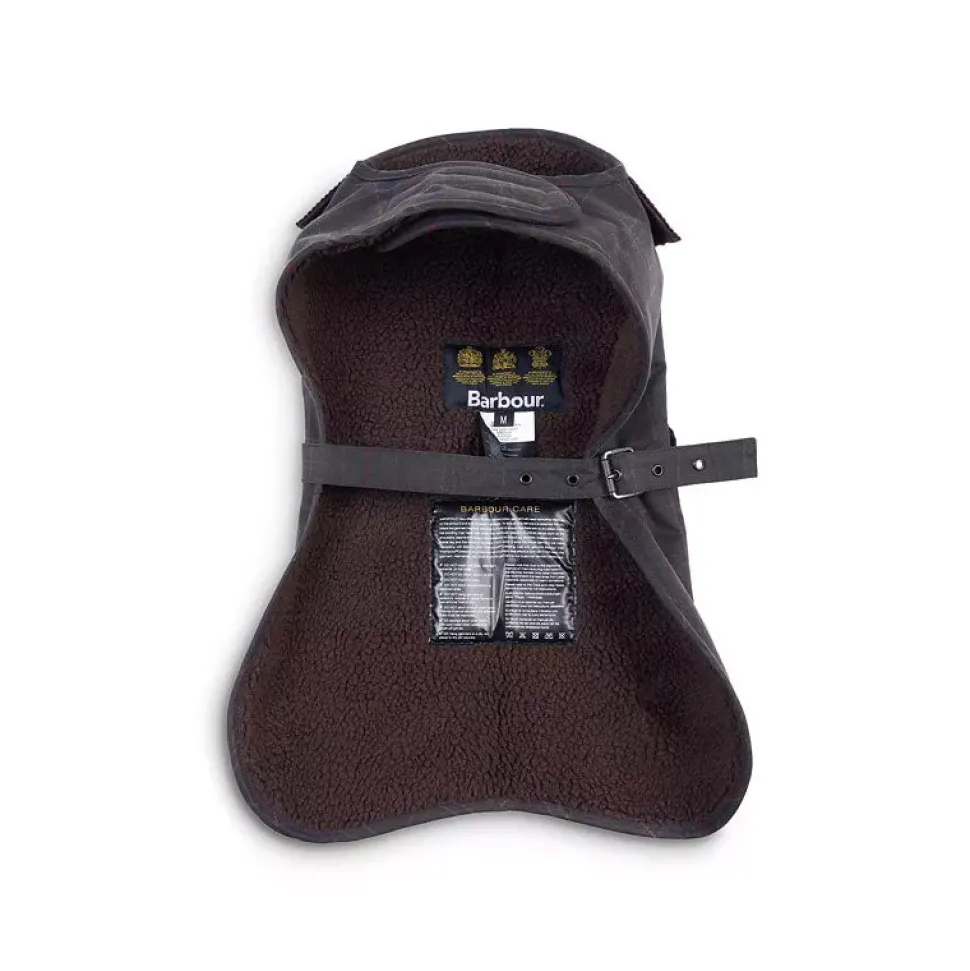 Barbour Waxed Cotton Tartan Dog Coat - Small