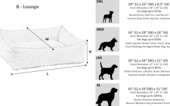 Bowsers B-Lounge cashmere fur dog bed