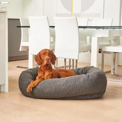Bowsers Donut Bed In Luxury Faux Fur