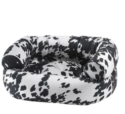 Bowsers Double Donut Sofa Dog Bed Cowhide