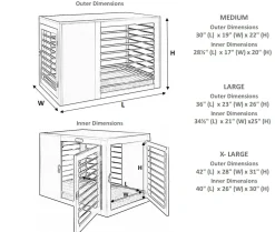 Bowsers Large Dog Crate Furniture Moderno