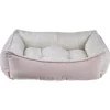 Bowsers Microvelvet Scoop Dog Bed in Pink