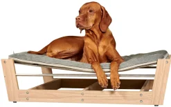 Bowsers pet lounger raised dog bed with mat