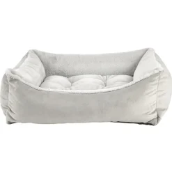 Bowsers Scoop Dog Bed With Soft Faux Fur Washable Cover