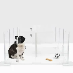 Clear Acrylic Puppy Playpen