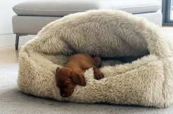 Cozy Canopy Fluffernutter Plush Calming Pet Bed
