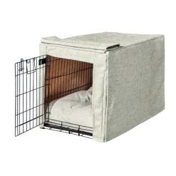 Double Door Dog Crate Cover Natura Performance Woven
