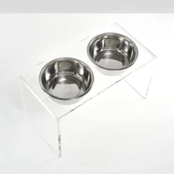 Elevated Dog Feeder For Large Dogs With Acrylic Stand