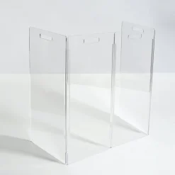 Hiddin Acrylic Dog Gate - Freestanding Zig Zag