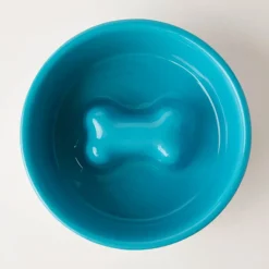 Hiddin ceramic slow feeder dog bowls with acrylic stand