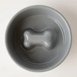 Hiddin ceramic slow feeder dog bowls with acrylic stand