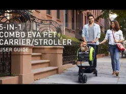 Ibiyaya Eva Convertible Pet Stroller For Cats & Dogs