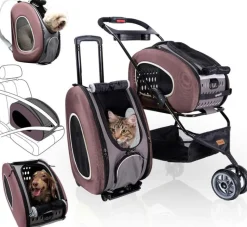 Ibiyaya Eva Convertible Pet Stroller For Cats & Dogs