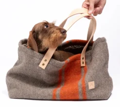 Inge Recycled Wool Small Dog Purse For Winter