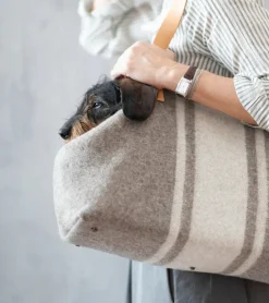 Inge Recycled Wool Small Dog Purse For Winter