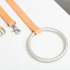 Italian Leather Lumi Dog Leash - Tan