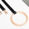 Italian Leather Lumi Dog Leash - Black