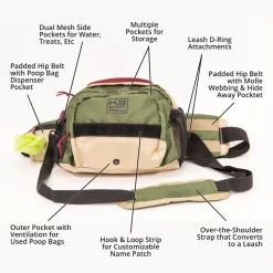 K9 Kompanion Shoulder-Hip Dog Supply Pack Bag