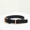 Lumi Italian Buttero Leather Dog Collar- Black