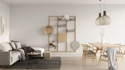 Miacara Alto Designer Cat Tower in Oak Wood