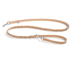 Miacara Bergamo braided Leather Long Dog Leash 6 Feet