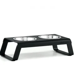 Miacara Desco Elevated Cat Feeder Black