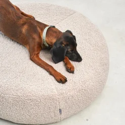 Miacara Senso Dog Pouffe Round Bed Boucle Cover