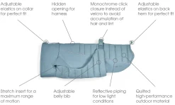 Miacara Stefano Winter Dog Coat - Slate
