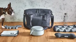 Miacara Vacanza Dog Travel Bag & Travel Bowl Set