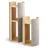 Modern Torre Cat Scratching Post With Cushion- Natural