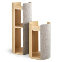 Modern Torre Cat Scratching Post With Cushion- Natural