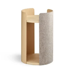 Modern Torre Cat Scratching Post With Cushion- Natural
