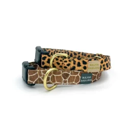 not-so-basic snap dog collar / leopard