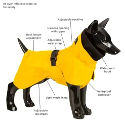 Paikka Visibility Dog Raincoat - Yellow