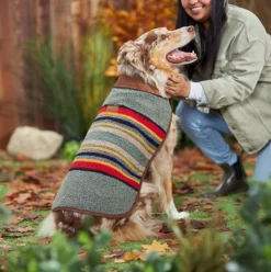Pendleton Dog Coat Yakima Vintage Camp in Heather Green