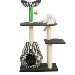 Petpals Aesthetic Sustainable Large Cat Tree Scratching Post