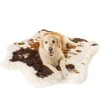 Pup Rug Faux Cowhide Memory Foam Large Dog Bed