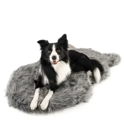 PupRug Faux Fur Orthopedic Dog Bed For Large To XL Dogs