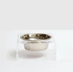 Stainless Steel Elevated Dog Bowl with Stand